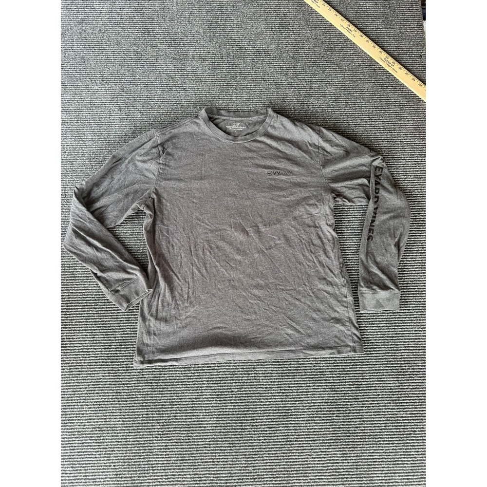 Vineyard Vines Mens Large Gray Long Sleeve Graphic T-Shirt Vineyard